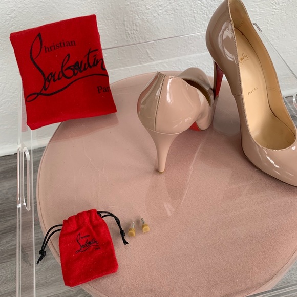 Christian Louboutin Simple Pump 100 mm - beige. - Picture 4 of 8